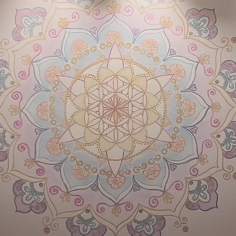 喜悦禅生命之花曼陀罗 四季夏欢天堂之美 油画布无框画30.50.60cm - 海报/装饰画/版画 - 棉．麻 多色