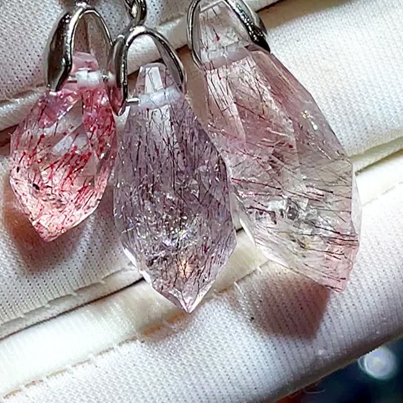 灵摆第一专业品牌 稀有珍贵 紫超七水晶 灵摆 项链 吊坠 超级七 - 项链 - 水晶 紫色