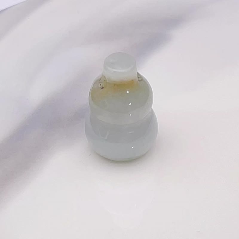 【福禄】飘黄翡翡翠葫芦 | 天然缅甸玉翡翠A货 | 送礼 - 吊饰 - 玉石 黄色