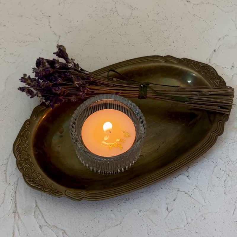 【限定版】金色薰衣草精油茶蜡4入组  essential oil tealight - 蜡烛/烛台 - 蜡 