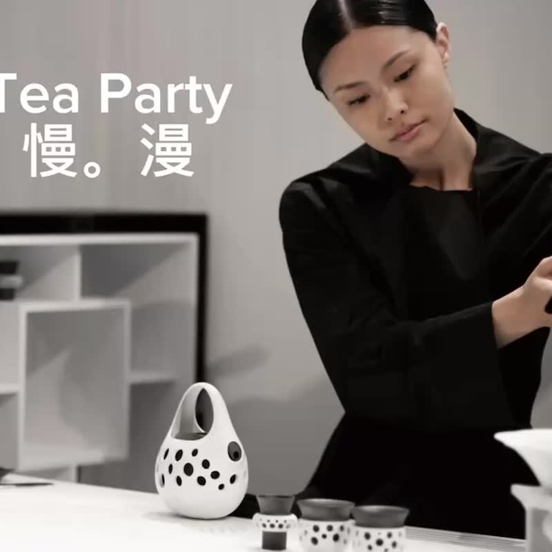 陶作坊│漱石茶罐 - 茶具/茶杯 - 陶 白色