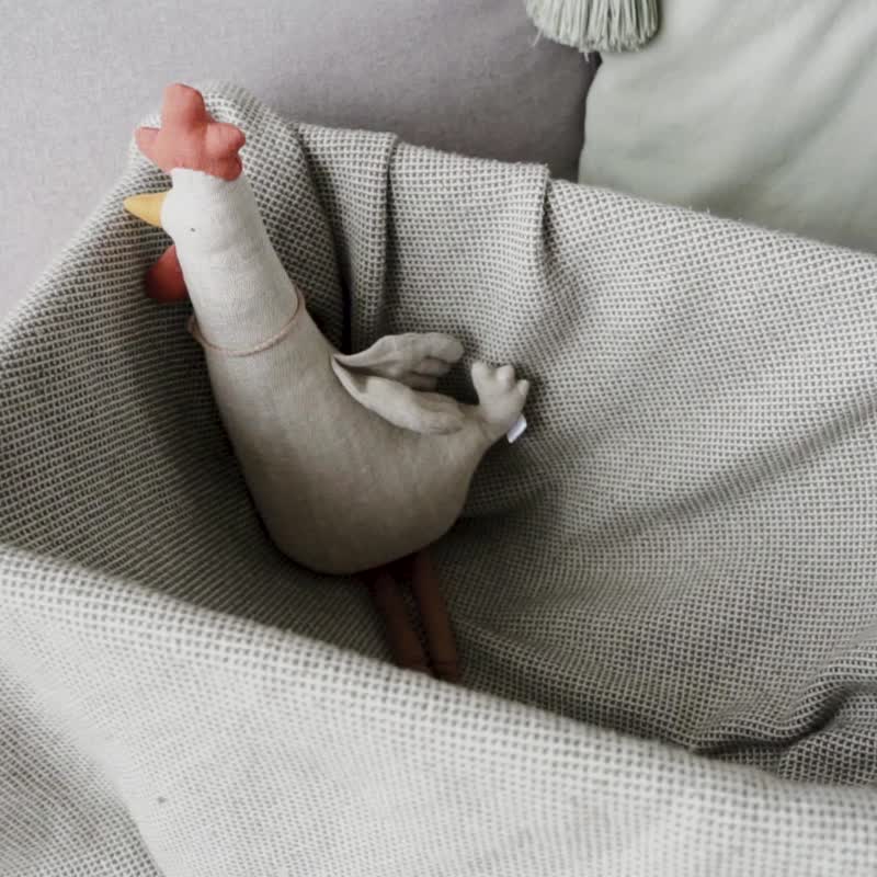 儿童绒毛玩具、麻传家宝娃娃、幼儿绒毛动物 - 玩具/玩偶 - 环保材料 多色