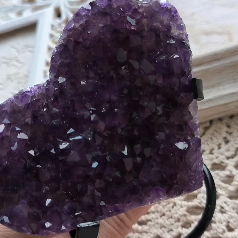 实物图•天然紫晶簇•能量充电摆设 - 摆饰 - 水晶 