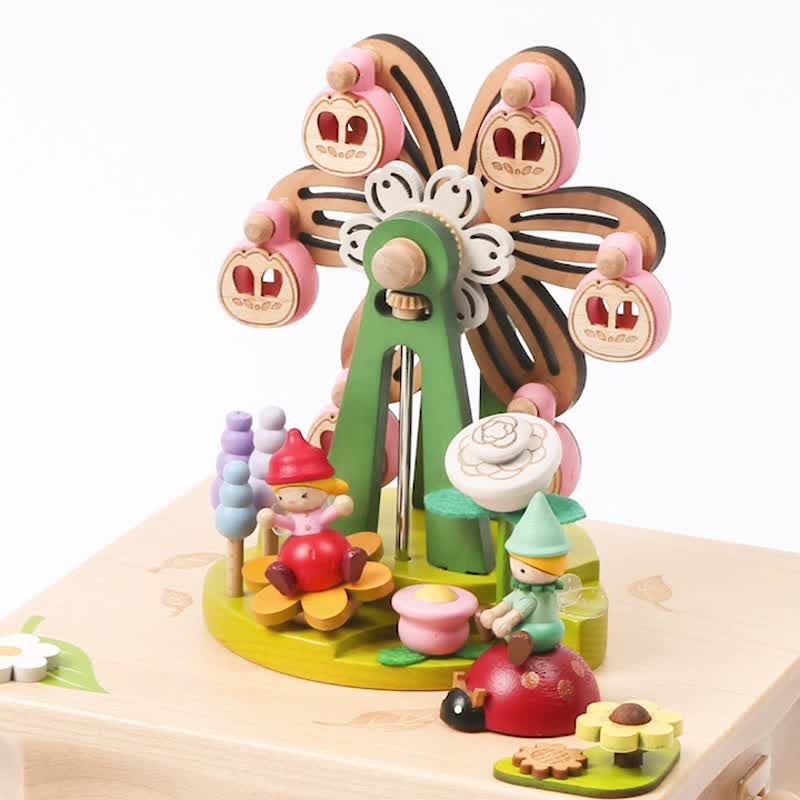 【花仙子花园】摩天轮音乐盒 | Wooderful life - 摆饰 - 木头 多色