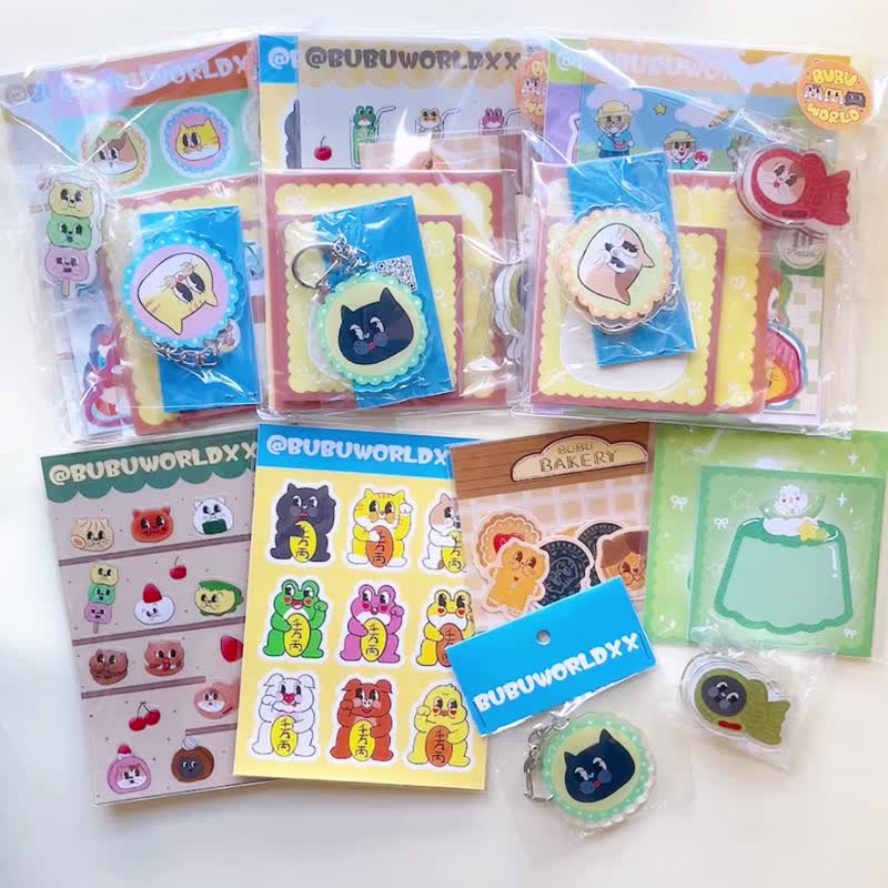 【福袋】Bubuworld福袋 共3款 - 贴纸 - 纸 