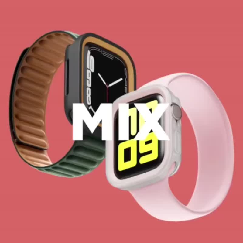 Apple Watch 44/45mm Duo 双层防撞表壳 S9/8/7/6/5/4/SE - 表带 - 塑料 多色