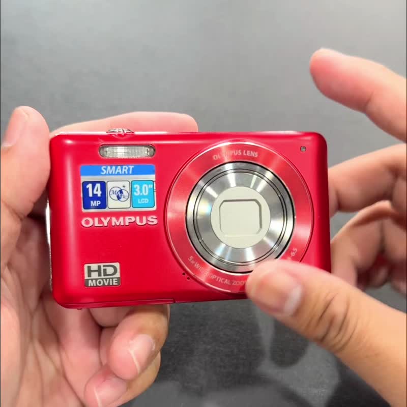 CCD 超薄 口袋相机 Olympus VG-120 八成新 数位相机 Y2K 小红书 - 相机 - 塑料 红色