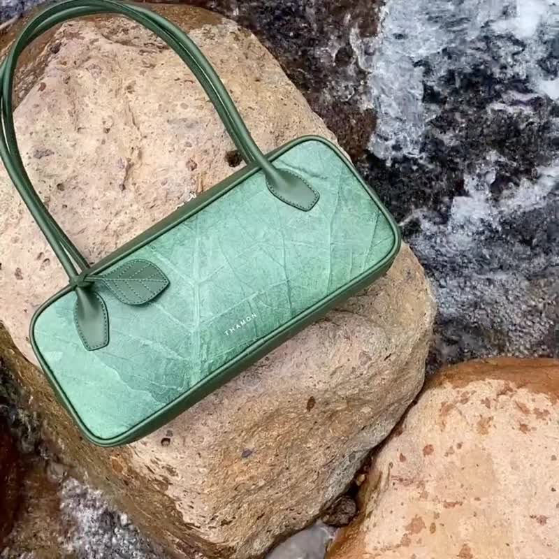 斜背包 绿色 (Craugette) - 手提包/手提袋 - 植物．花 绿色