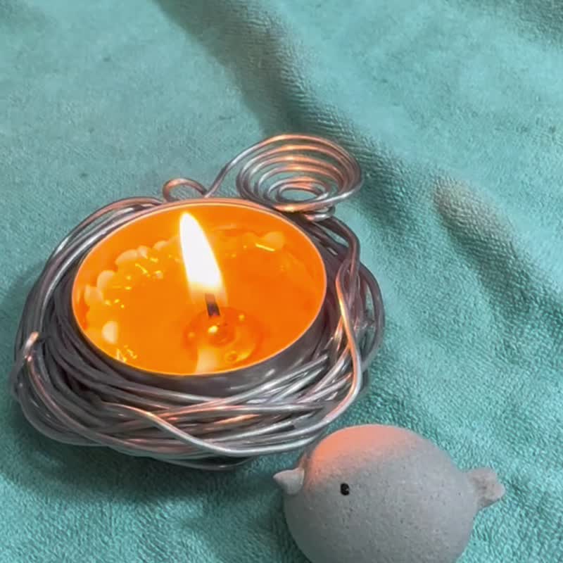 手作烛台 办公桌疗愈舒压小物 加送小蜡烛3个 - 摆饰 - 铝合金 