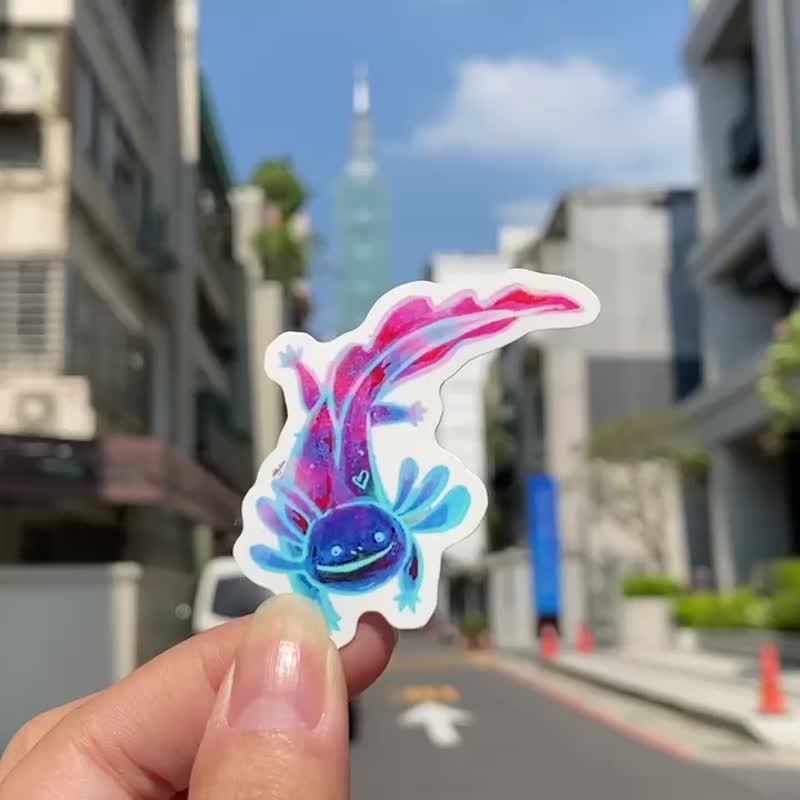 【礼物首选】六角恐龙 Hobby 铜版质感贴纸 - 贴纸 - 纸 多色
