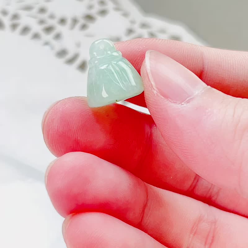 翡翠莲藕吊坠 | 天然A货翡翠 |  送礼 - 吊饰 - 玉石 绿色