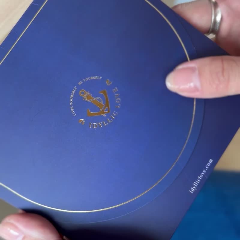 体验课实体礼物卡-金工蜡线编织饰品课程送礼 - 其他 - 纸 蓝色