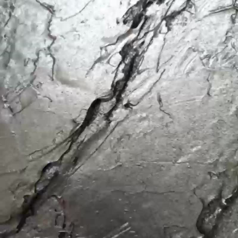 Abstract Art. Acrylic. Angel wings. Painting for home. Silver feats. Gift - 海报/装饰画/版画 - 压克力 银色