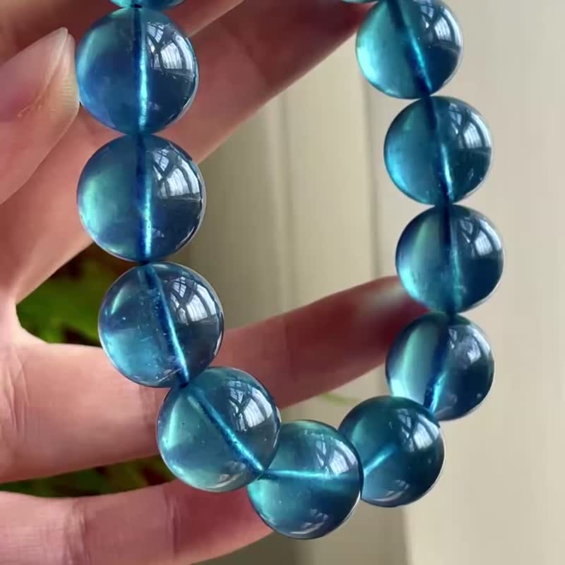 收藏级 目前见过最高的品质 珠经16MM大颗粒海蓝宝手链  遇有缘人 - 手链/手环 - 水晶 