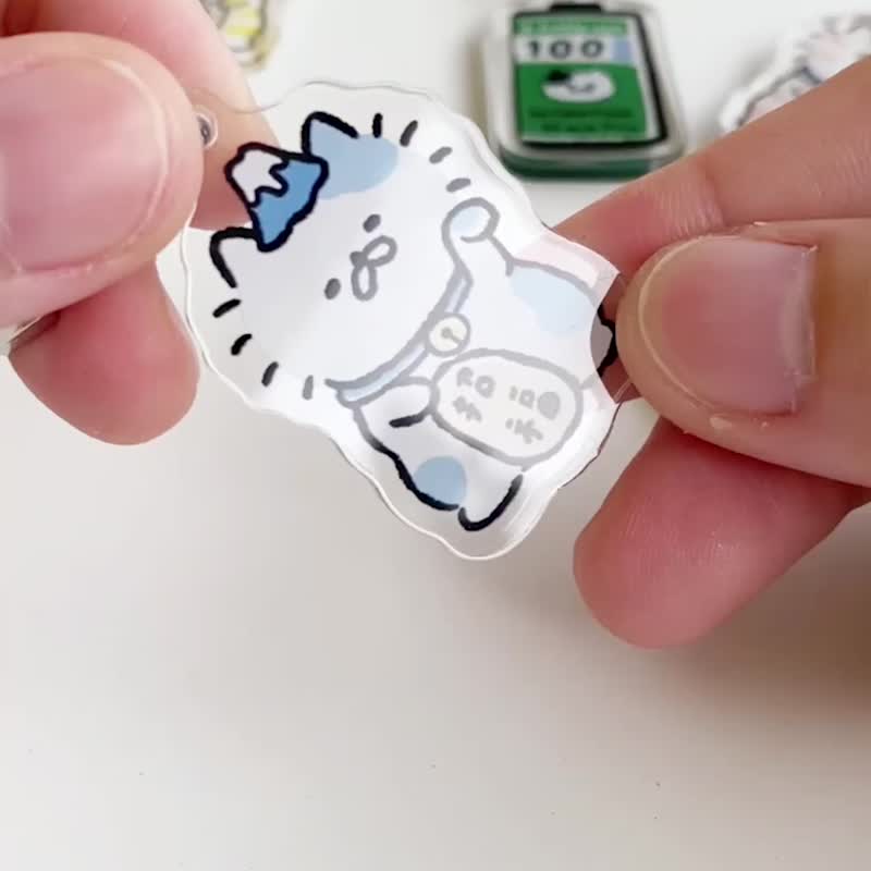 3小喵咪二代压克力吊饰/钥匙圈 共5款 - 吊饰 - 压克力 多色