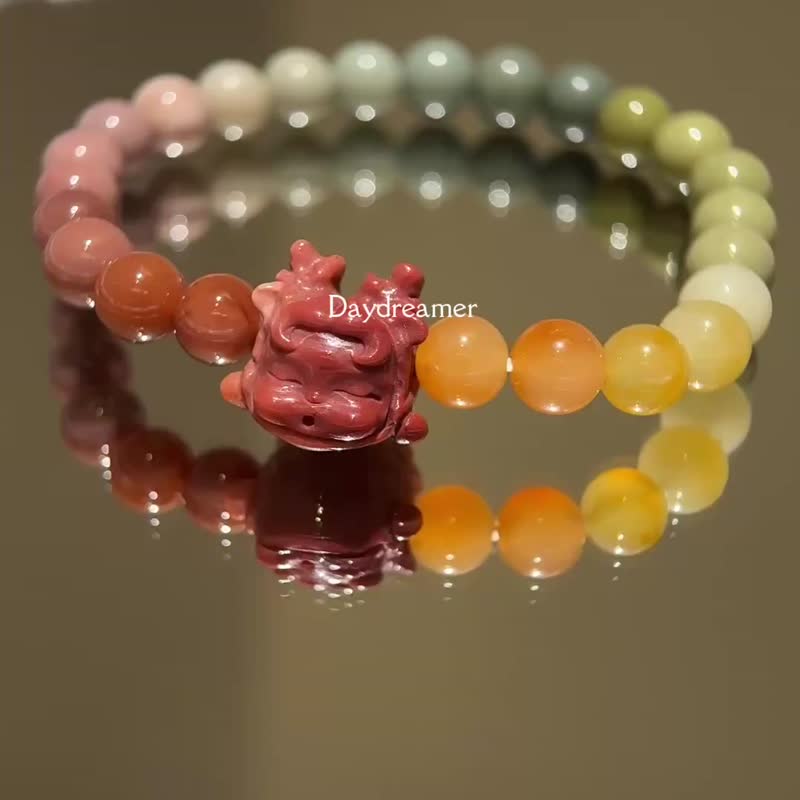 渐变彩虹阿拉善设计款手链 - 手链/手环 - 水晶 多色
