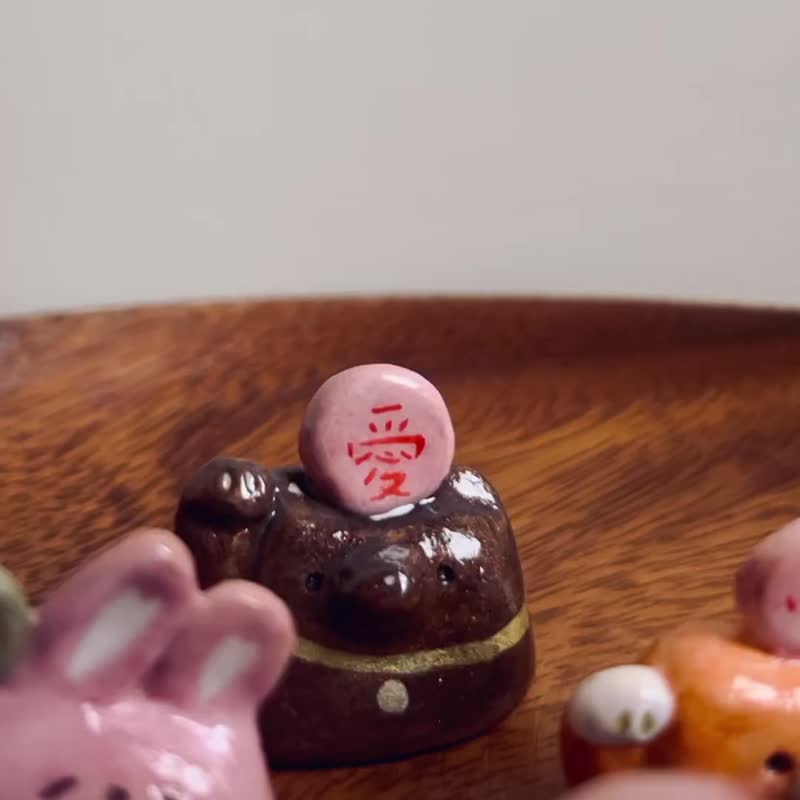 招爱猫与他的朋友们 软陶摆饰 - 摆饰 - 其他材质 