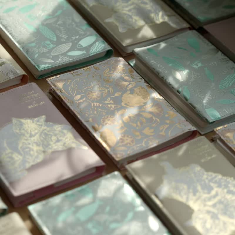 猫咪艺术收藏书衣 滚动 - 书衣/书套 - 纸 橘色