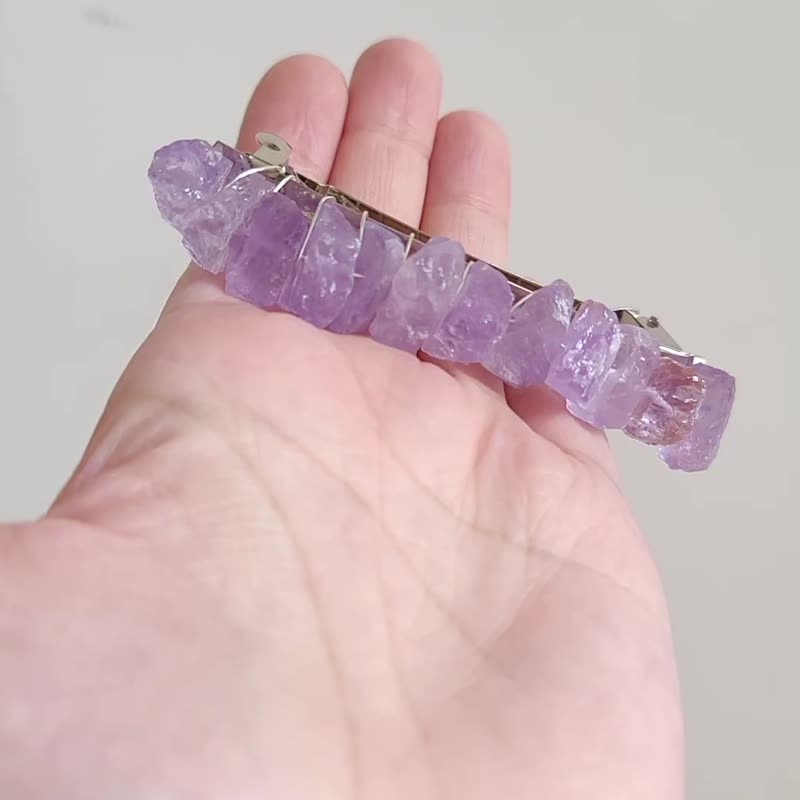 天然水晶发饰 天然水晶发夹 多款水晶选择 - 发饰 - 宝石 多色