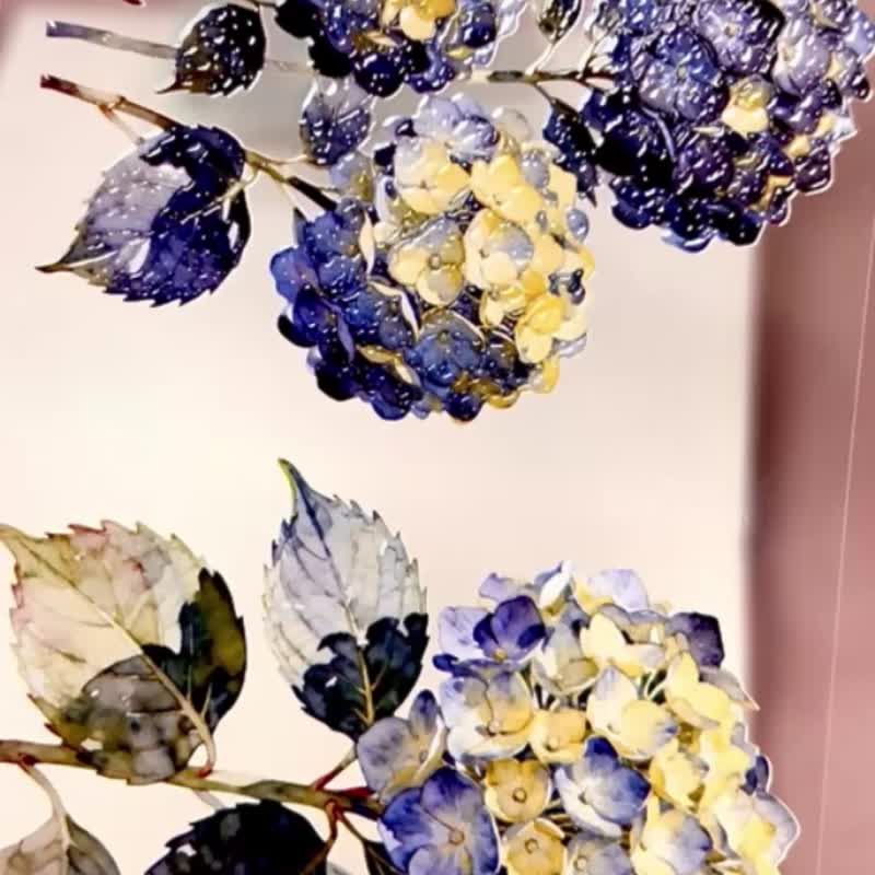 莫内优雅绣球Monet's Floral Reverie - 纸胶带 - 塑料 多色