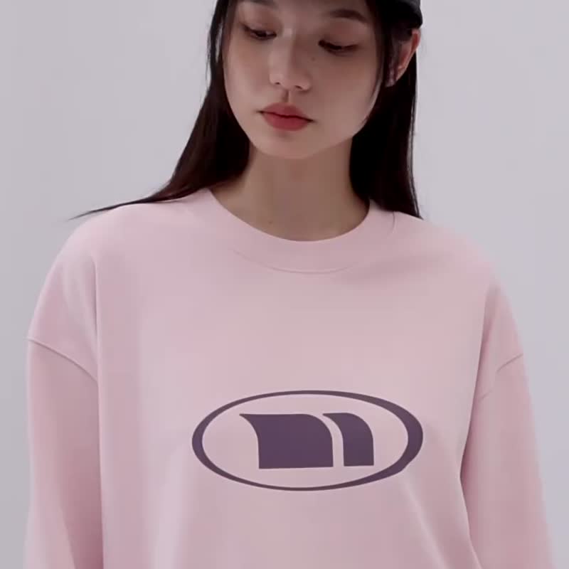 中性LOGO印花索罗娜发热长袖T恤 宽松圆领Tee 情侶裝基本款 - 女装 T 恤 - 棉 多色