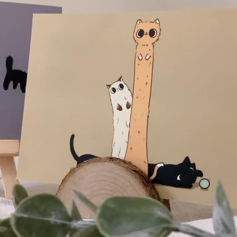 【 组合包系列 】—猫猫富翁 - 卡片/明信片 - 纸 白色