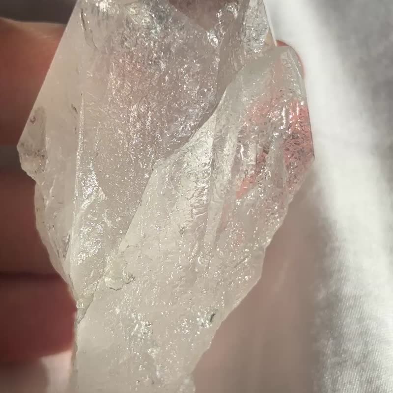 黄金 喜马拉雅 透亮 星光 电路板 彩虹 白水晶簇 白晶 水晶原矿 - 摆饰 - 水晶 透明