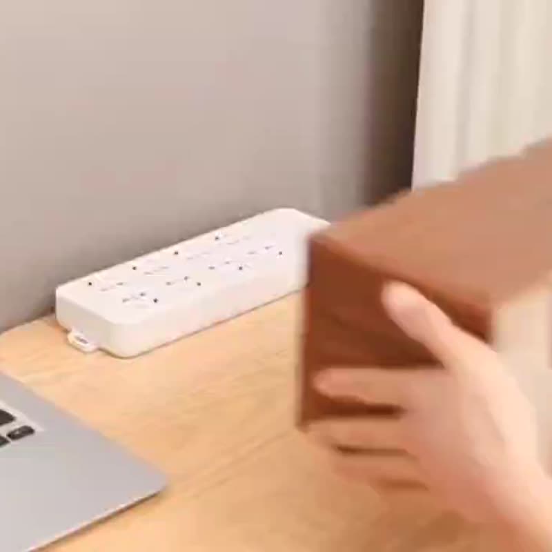 电源线收纳盒 木质集线盒 数据线收纳盒 - 收纳用品 - 木头 