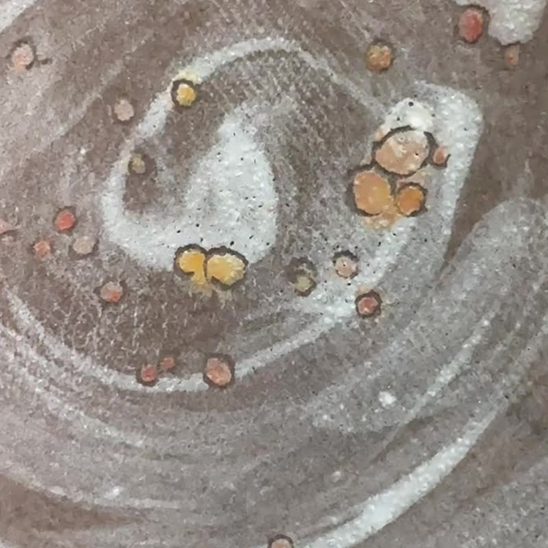 洒落落地  手捏陶盘 13.3x12.5x2.2cm - 盘子/餐盘/盘架 - 陶 