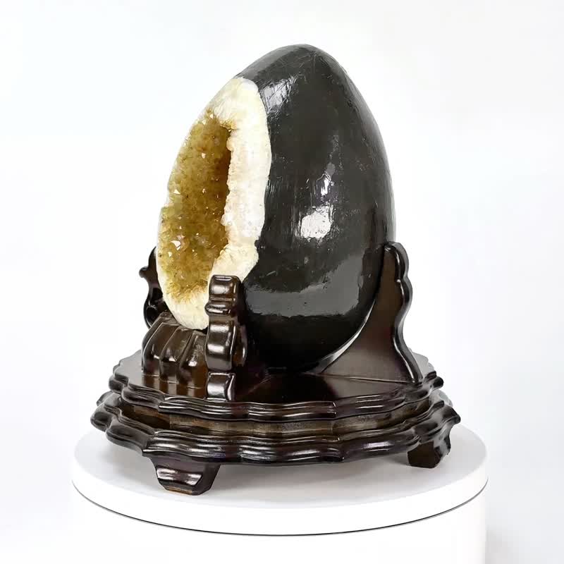 巴西黄晶洞 042500 - 摆饰 - 水晶 黄色