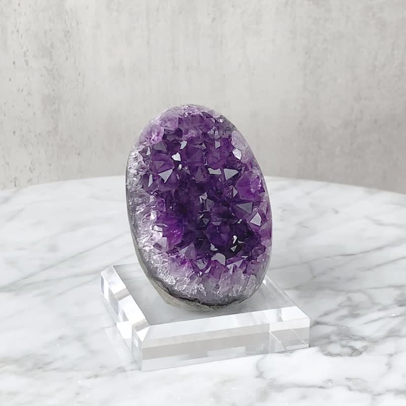 紫晶镇 // 开运招财 智慧创意 镇宅化煞 紫水晶 // 赠底座 - 摆饰 - 水晶 紫色