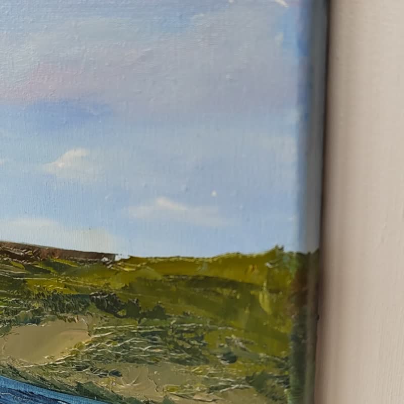 Bliss (Putyatin Island) Painting Oil on Canvas 27.5 W x 19.7 H x 0.7 D in - 墙贴/壁贴 - 其他材质 