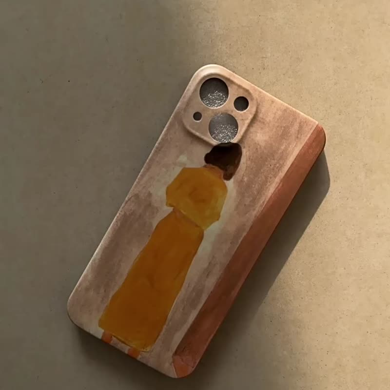 原创 插画 背影女孩iPhone全包手机壳 - 手机壳/手机套 - 硅胶 多色