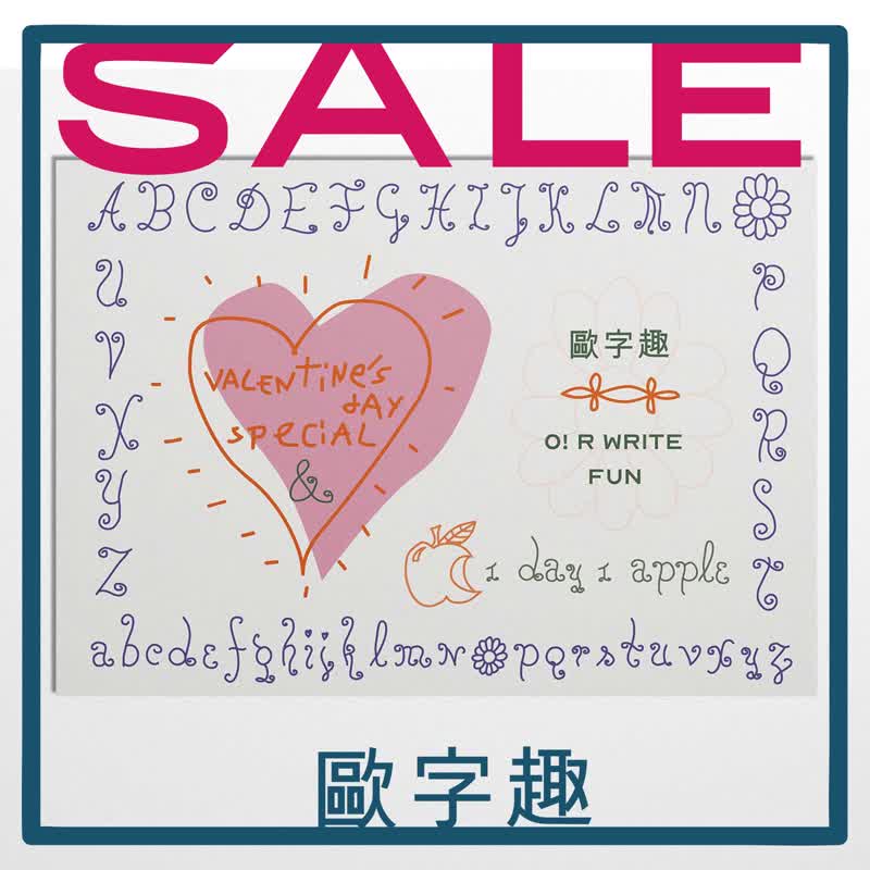 15 种彩色套组  /  欧文书法 / 给学生小孩大人平价价位 / 礼物 - 插画/绘画/写字 - 纸 