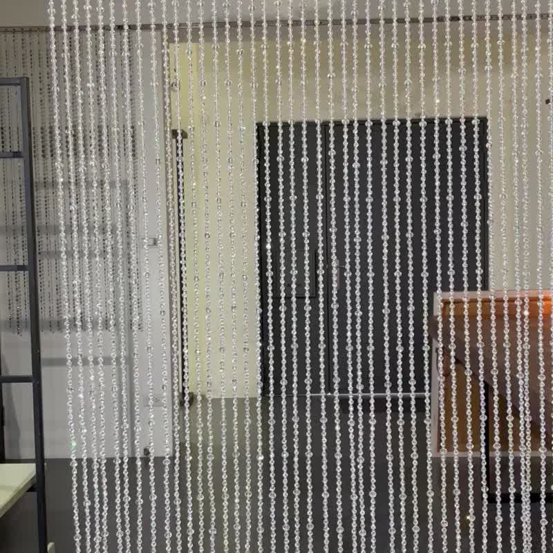 经典款 浮光掠影 应无所住 沉淀尘嚣 安顿身心 化煞 水晶珠帘订制 - 门帘/门牌 - 水晶 透明