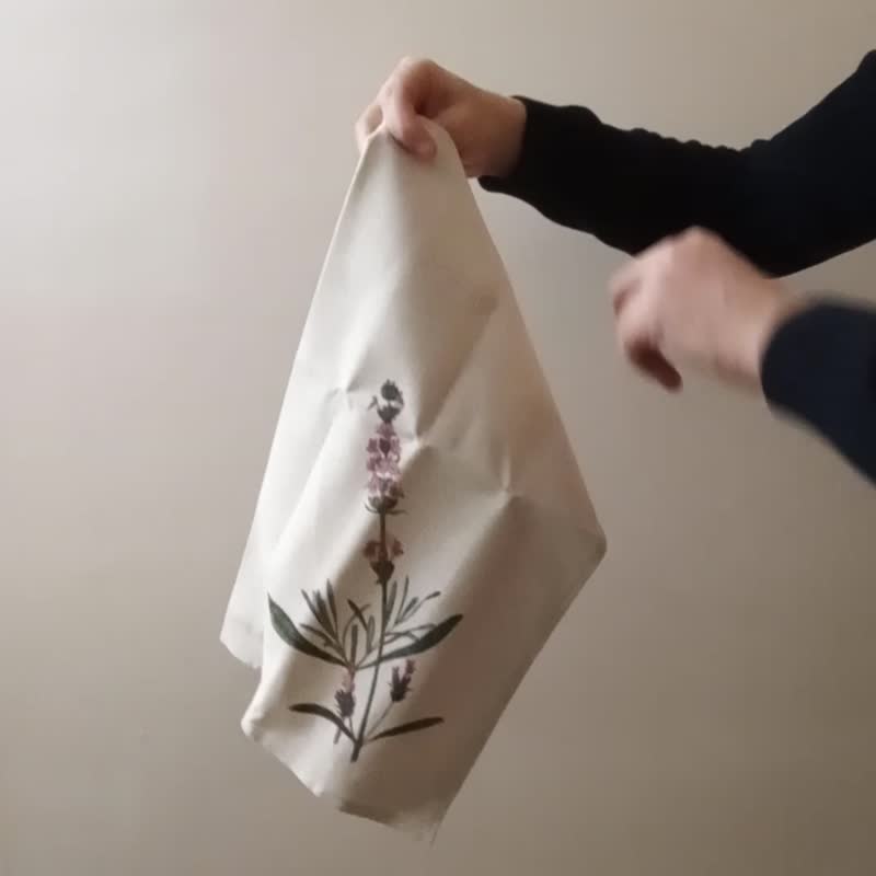 提花亚麻毛巾 3 IN SET 普罗旺斯香草 - 毛巾浴巾 - 亚麻 