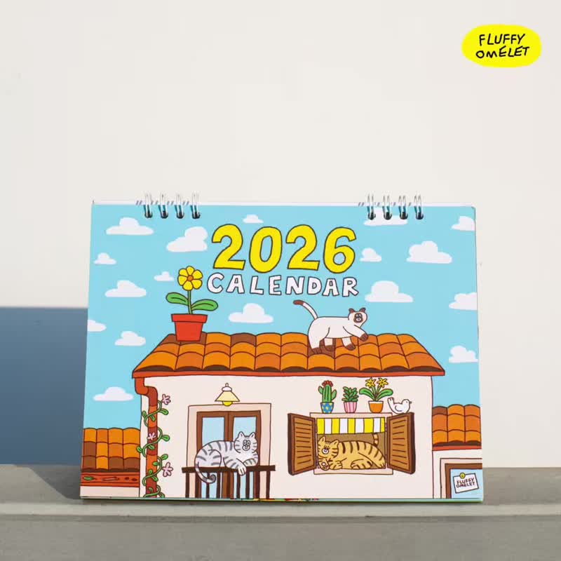 2026 月历 - 毛茸茸好友 - 年历/台历 - 纸 多色