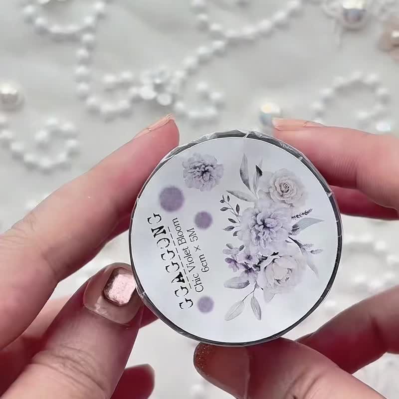 Chic Violet Bloom PET胶带 - 纸胶带 - 其他材质 