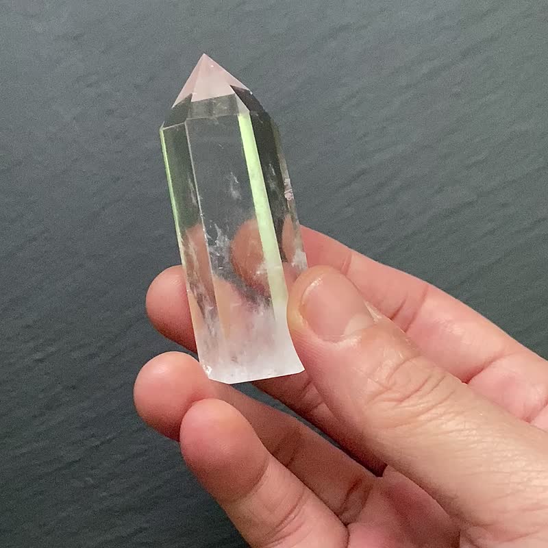 天然小蓝针白水晶柱x天然水晶消磁石净化充电消磁套组 疗愈 能量 - 其他 - 水晶 多色