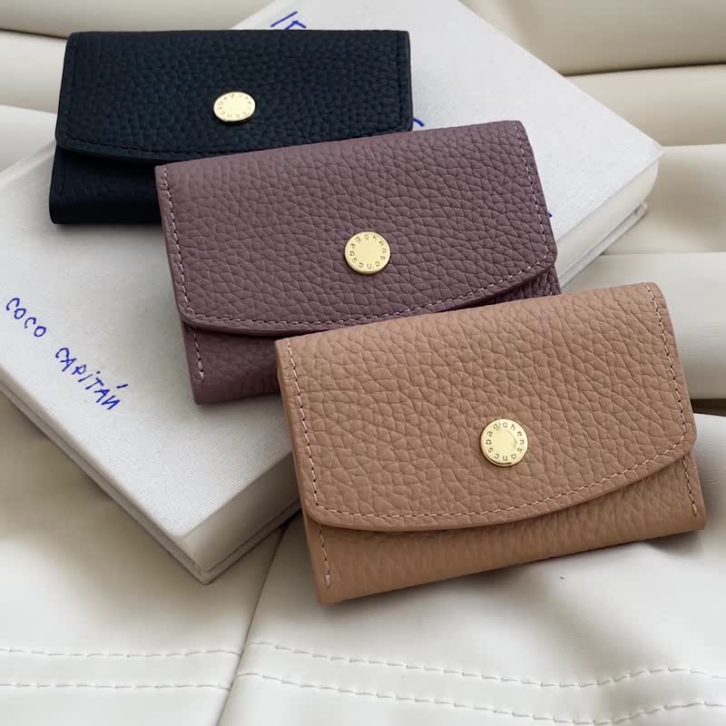 CHENSON真皮 2卡 一手握极小容量零钱包 适合电子支付族群 W25248 - 零钱包 - 真皮 紫色