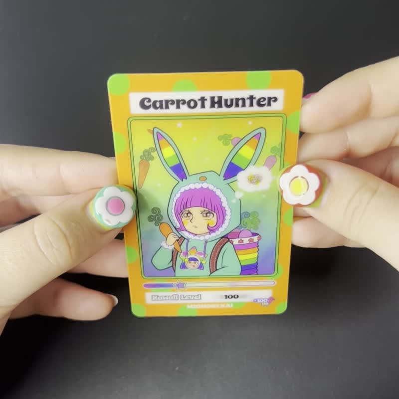 MIOCHIN 联名贴纸 Carrot Hunter - 贴纸 - 塑料 橘色