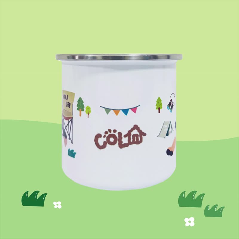Cola露营系列 - 珐琅杯 咖啡杯 马克杯 - 咖啡杯/马克杯 - 其他金属 白色