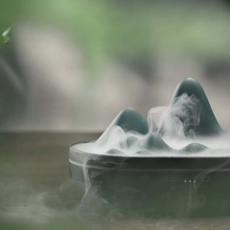 山雾阿里山陶瓷香氛机+2ml精油款式 - 香薰/精油/线香 - 陶 