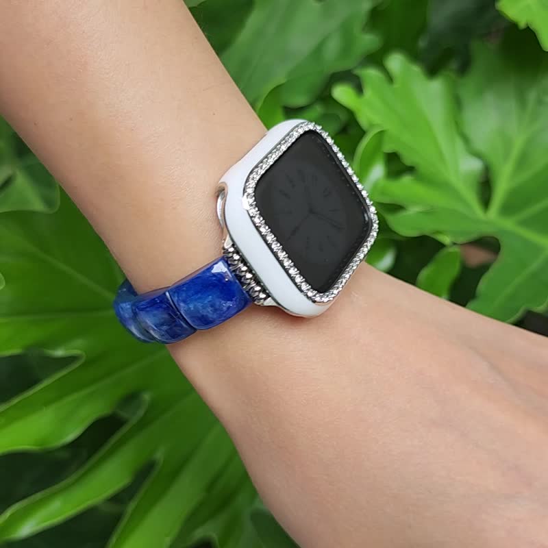 顶级 蓝晶石 灵性 Apple Watch 智慧手表 Android 宝石 表带 单品 - 表带 - 宝石 蓝色