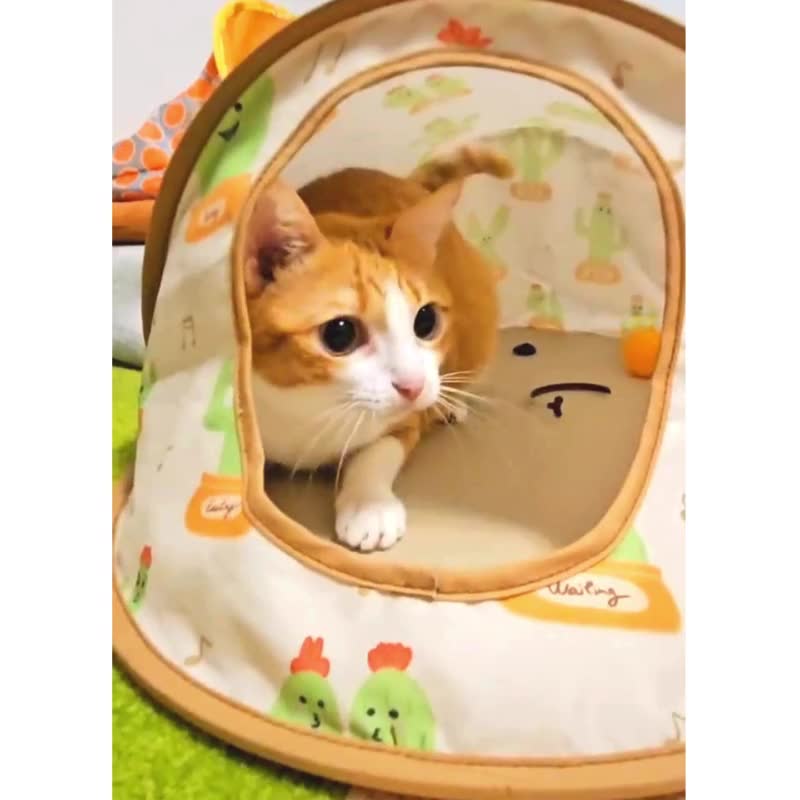 小巧折叠帐篷 (小)- 黄色小鸭 宠物帐篷 猫咪 - 床垫/笼子 - 其他人造纤维 黄色