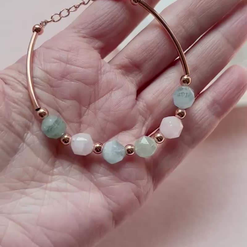 法式马卡龙 starcut 水晶  摩根石 爱情运 星钻 水晶 手链 - 手链/手环 - 水晶 多色