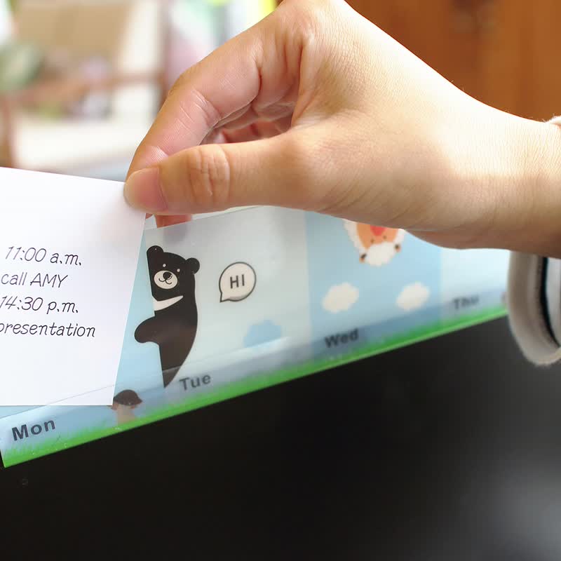 现货 夹心备忘板-城市旅行 办公必备  屏幕留言板 - 电脑配件 - 塑料 多色