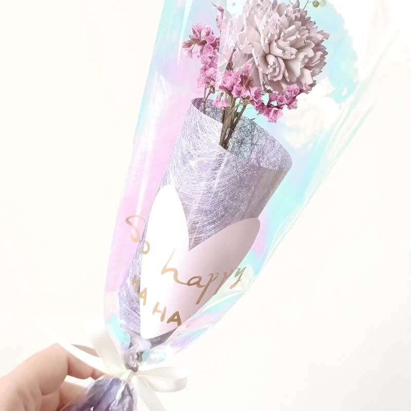 毕业花束礼物 永生干燥康乃馨玫瑰花束工商企业赠品课程礼物七夕 a - 干燥花/捧花 - 植物．花 红色