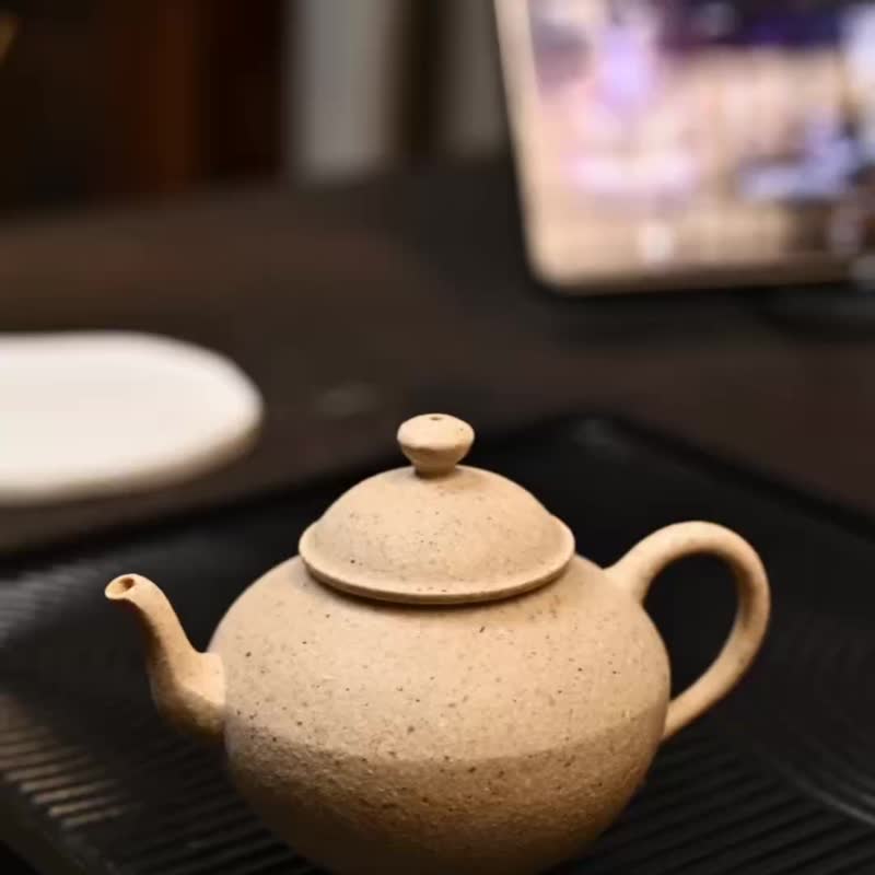 白玉段泥 曲韵 宜兴原矿紫砂 小品壶慢生活 泡茶壶紫砂壶茶具 - 茶具/茶杯 - 陶 白色
