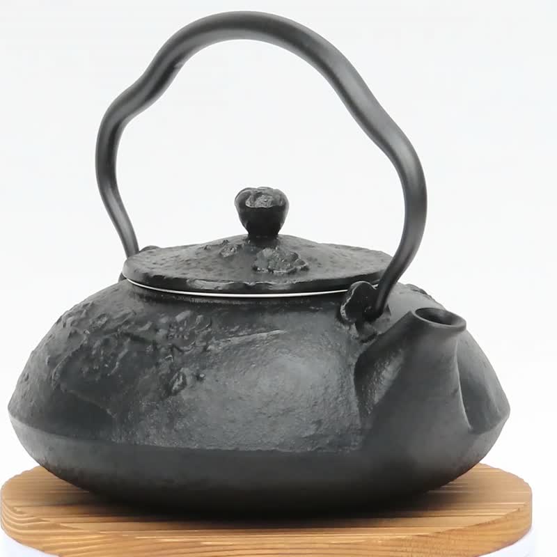 及富 南部铁器 铁瓶 铁壶两用泡茶壶 东云0.5L 黑色 日本制 - 茶具/茶杯 - 其他金属 黑色